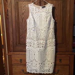 NWT❗️Liz Claiborne White Lace Sheath Dress size 14